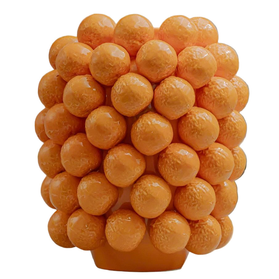 Extra Large Multi Orange Vase