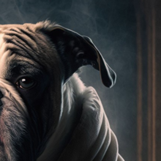 Boxer Dog Glass Wall Art - H90 x W60 cm