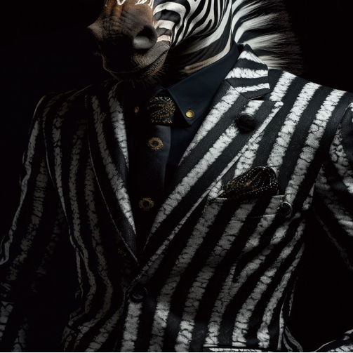 Zebra Glass Wall Art - H90 x W60 cm