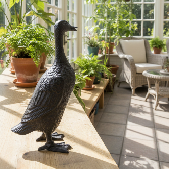 Cast Iron Duck Figurine