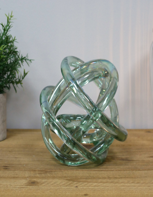 Glass Knot Sculpture