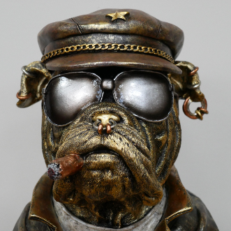 Smoking Bulldog Bust