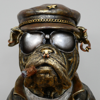 Smoking Bulldog Bust
