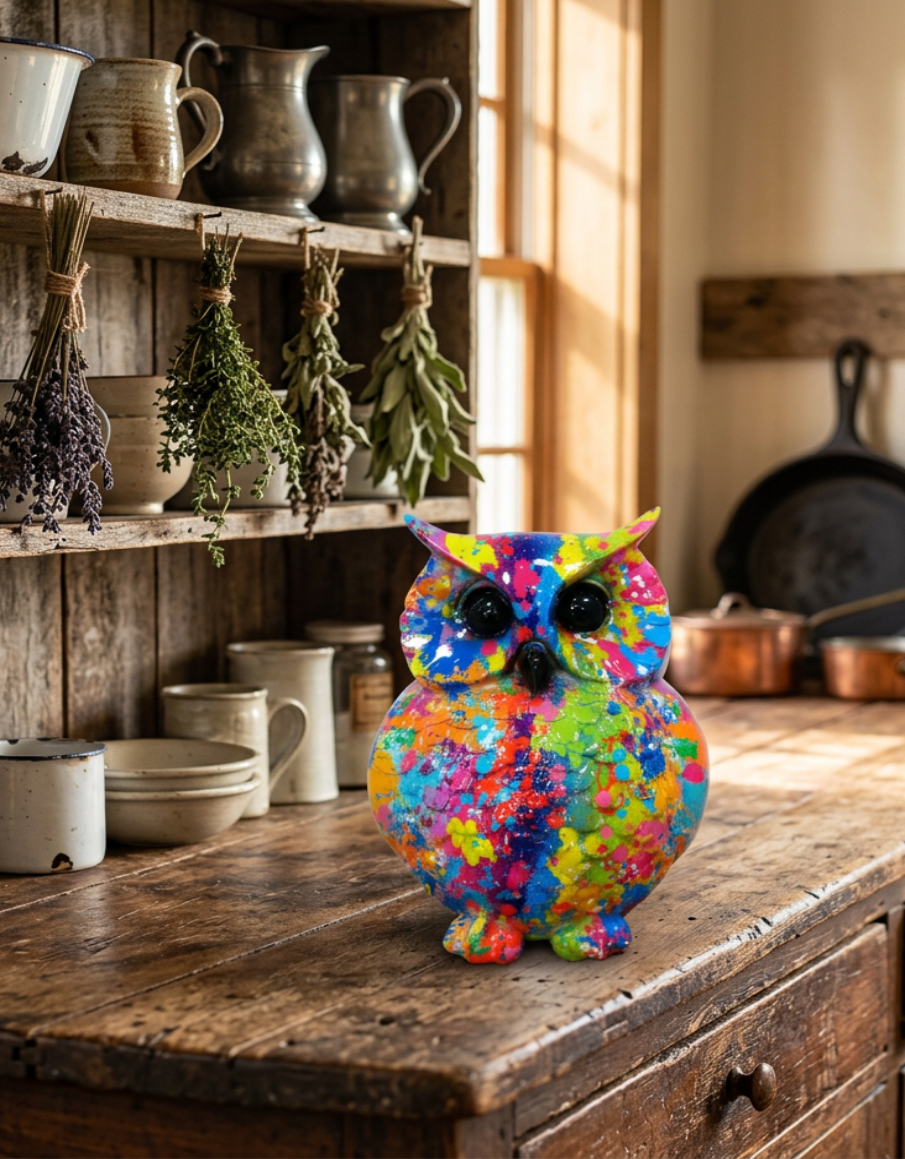 Colourful Owl Ornament