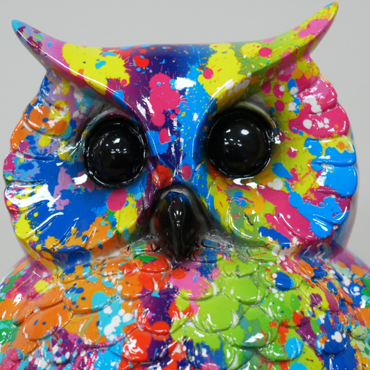 Splatter Owl Ornament