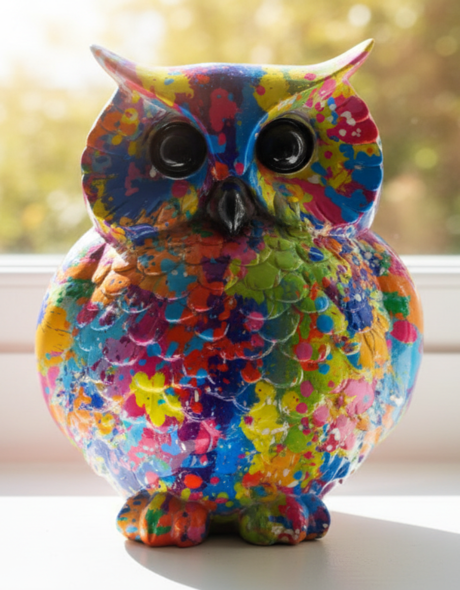 Colourful Owl Ornament