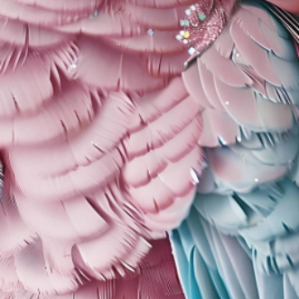 Pink Parrot Glass Wall Art - H90 x W60 cm