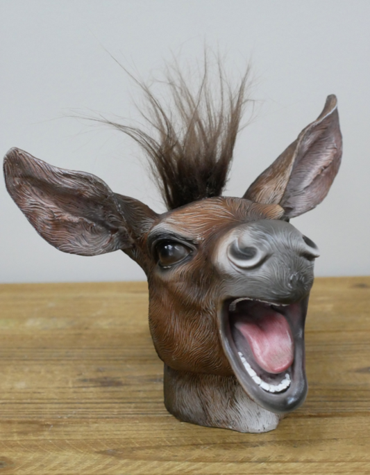 Laughing Donkey Head Ornament