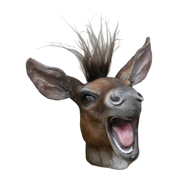 Laughing Donkey Head Ornament