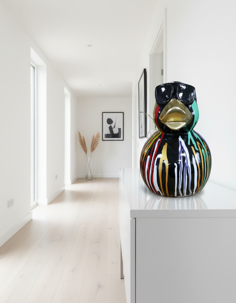 Resin Paint Drip Duck