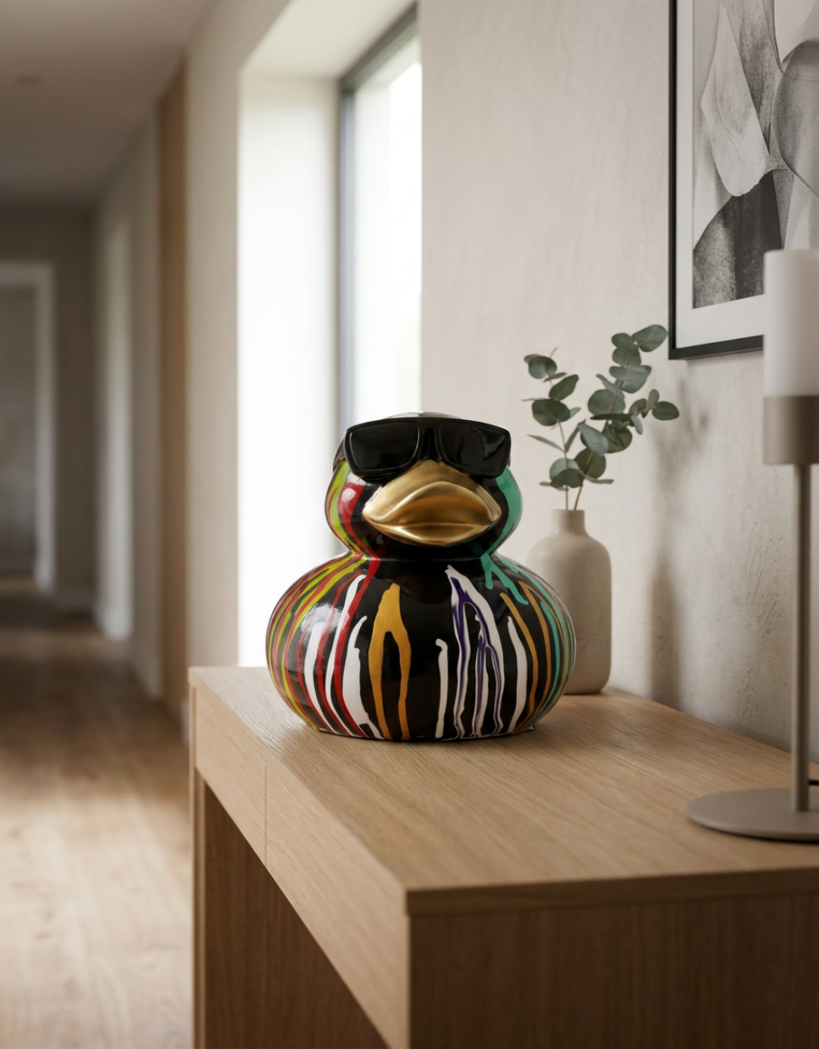 Resin Paint Drip Duck