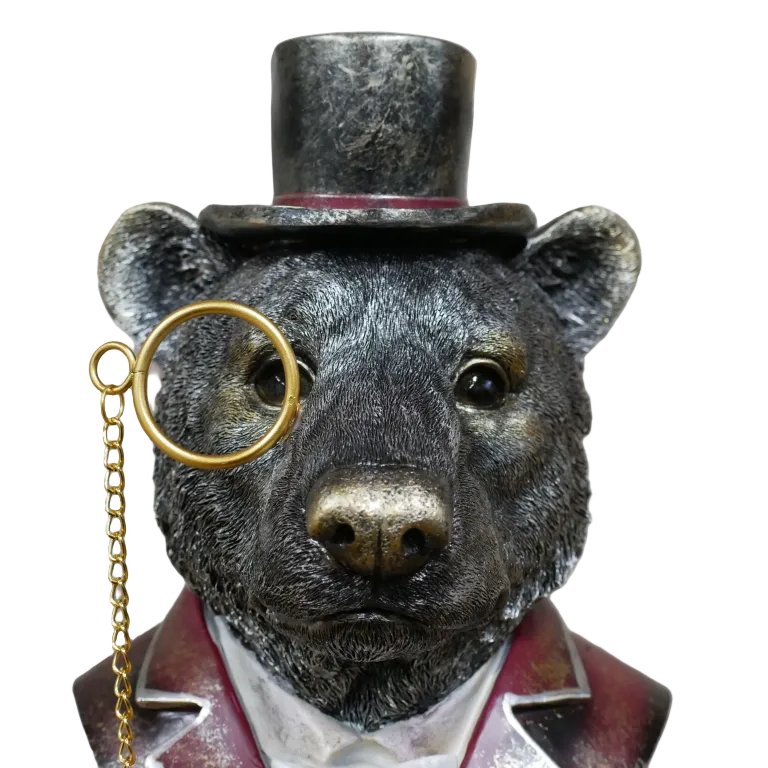 Monocle Bear Bust
