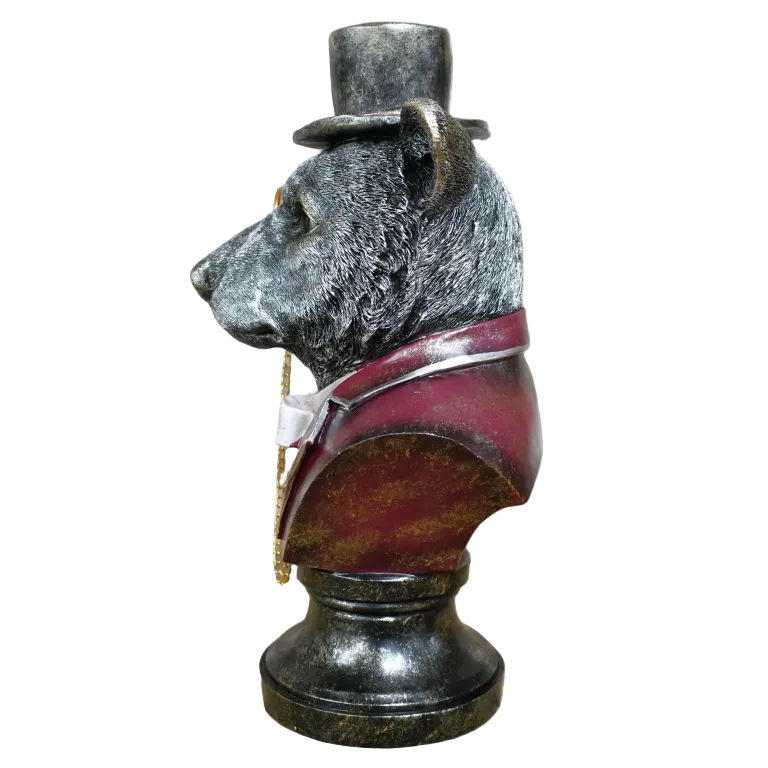 Monocle Bear Bust
