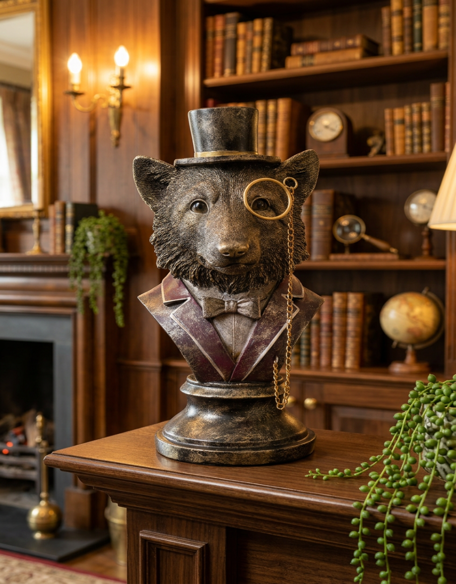 Monocle Fox Bust