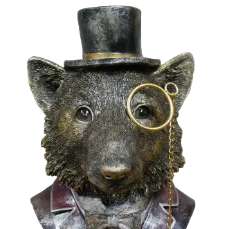 Monocle Fox Bust