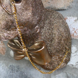 Monocle Rabbit Head Wall Décor