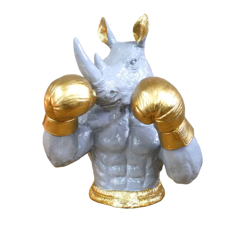 Rhino Boxer Bust