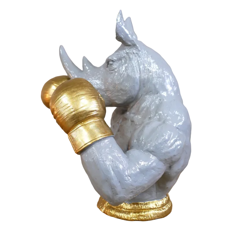 Rhino Boxer Bust