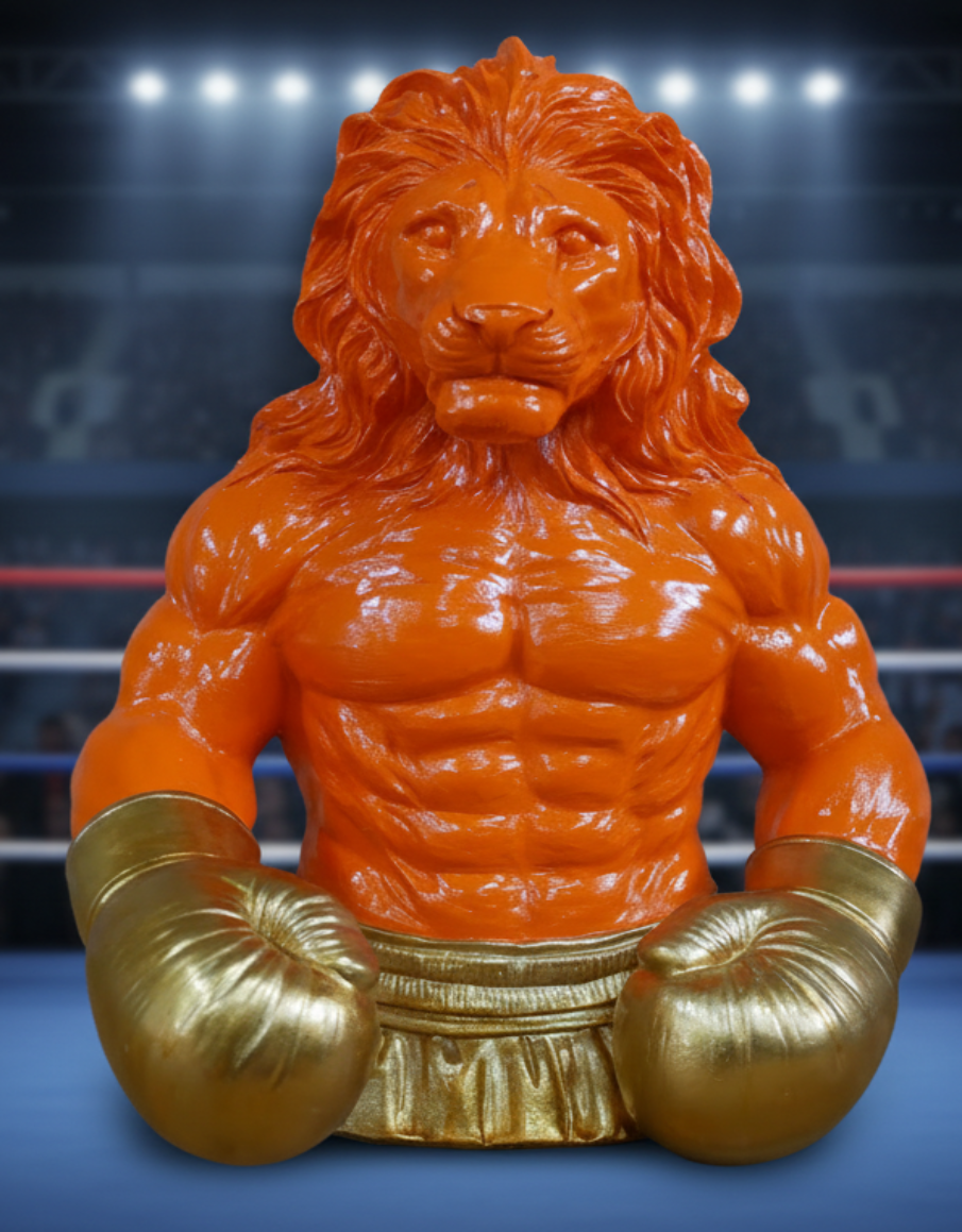 Lion Boxer Bust