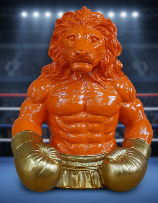 Lion Boxer Bust