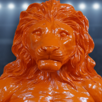 Lion Boxer Bust