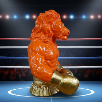 Lion Boxer Bust