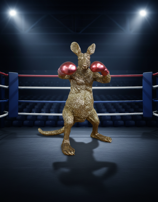 Kangaroo Boxer Figure