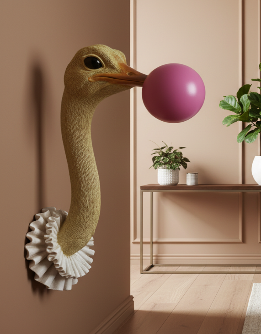 Ostrich Wall Decoration