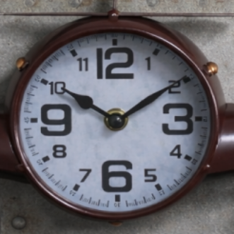 Vintage Aeroplane Wall Clock