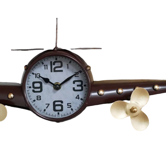 Vintage Aeroplane Wall Clock