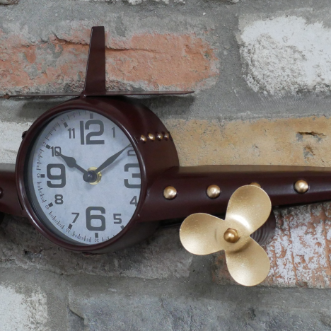 Vintage Aeroplane Wall Clock