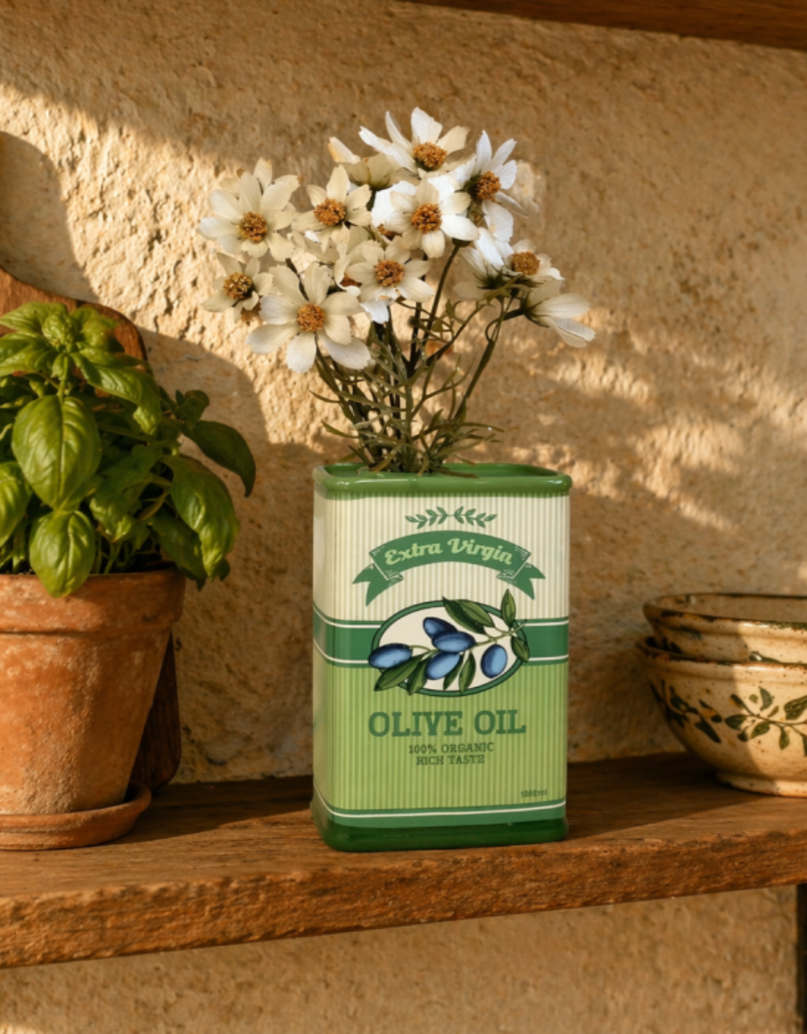 Retro Extra Virgin Olive Oil Vase