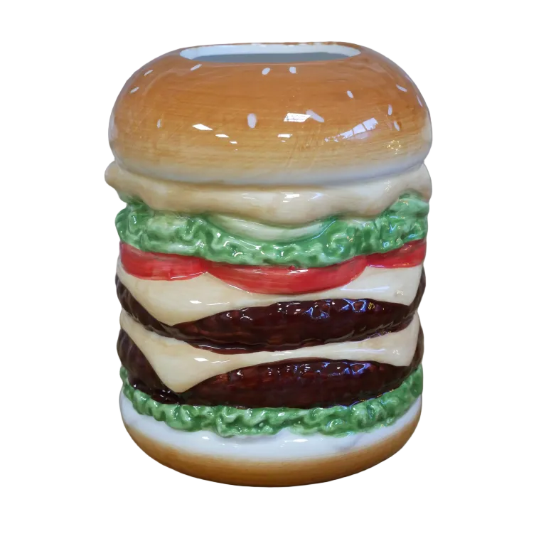 Ceramic Burger Shaped Vase