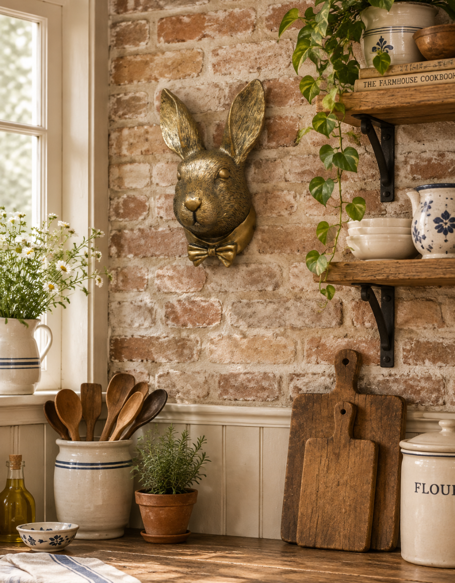 Rabbit Bow Tie Wall Decoration