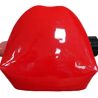 Red Lips with Lipstick Ornament