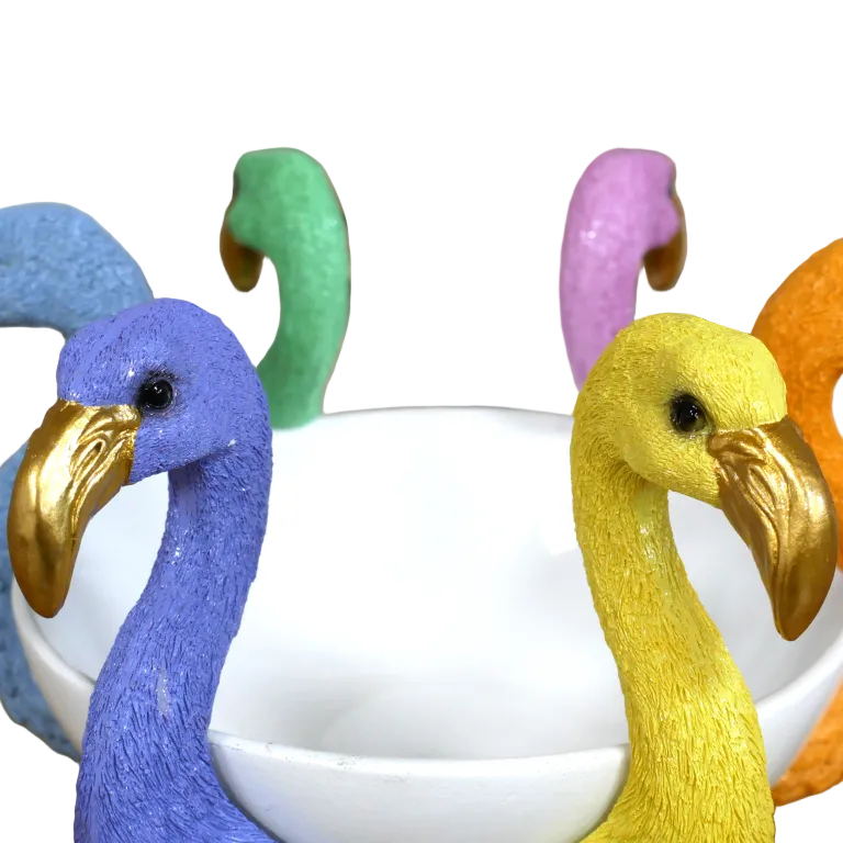 Colourful Flamingo Bowl