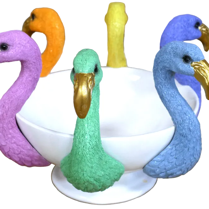 Colourful Flamingo Bowl