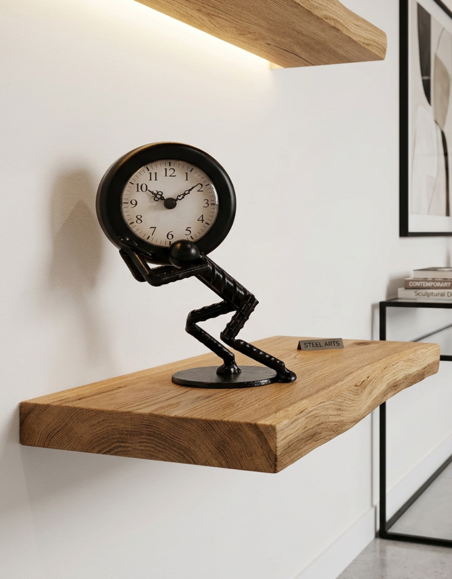 Metal Figure Clock