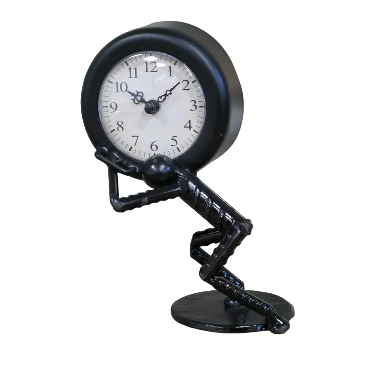 Metal Figure Clock
