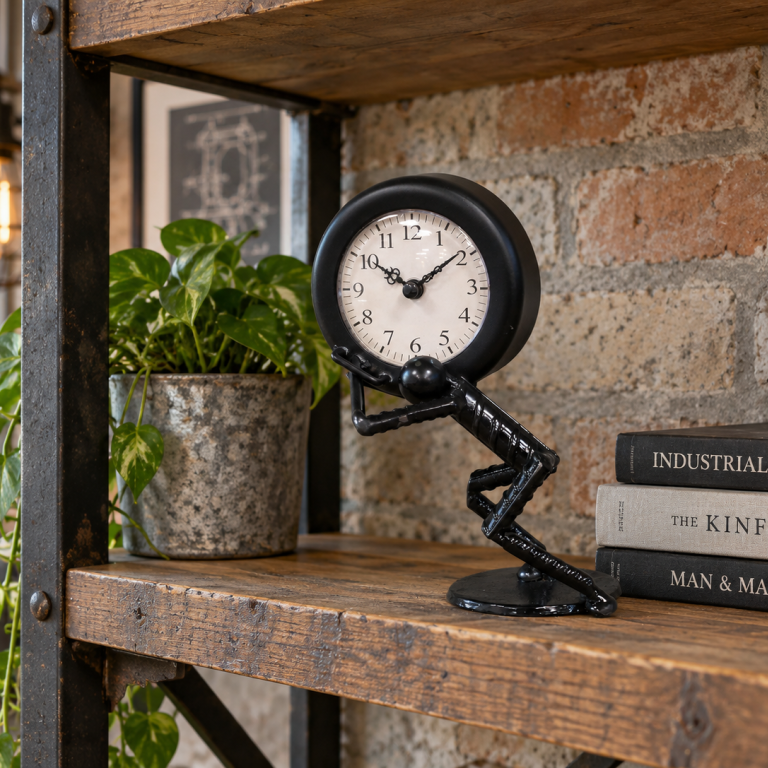 Metal Figure Clock