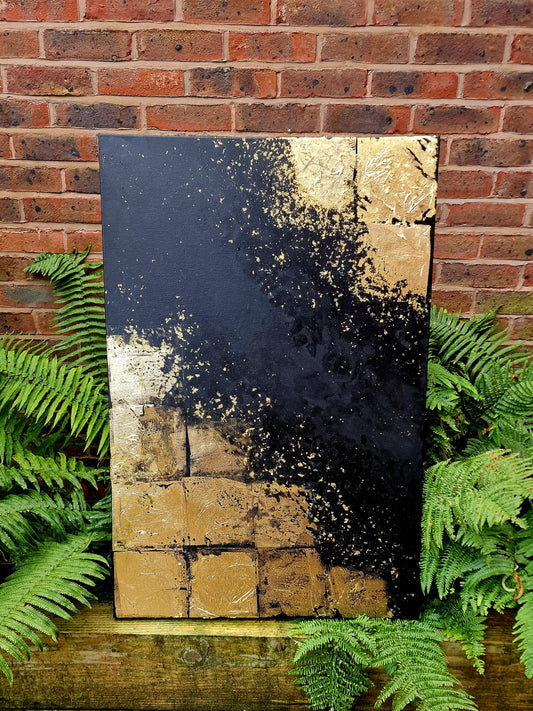 Golden Disintegration Canvas - Holmes and Wilson Ltd