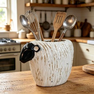 Stoneware Sheep Vase