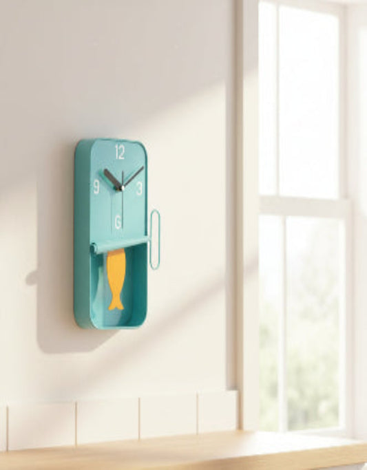 Sardine Tin Pendulum Wall Clock