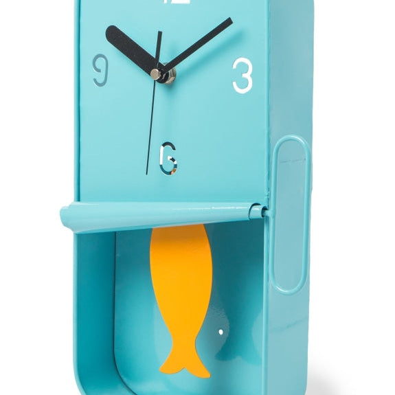 Sardine Tin Pendulum Wall Clock
