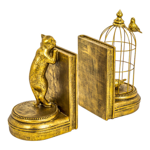 Curious Cat Bookends