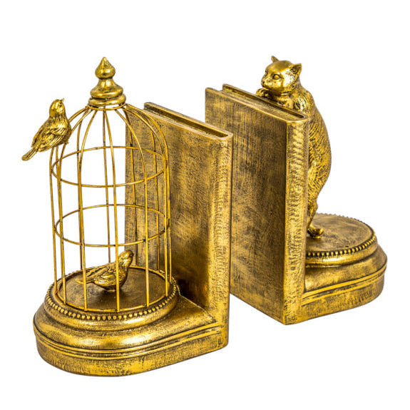 Curious Cat Bookends