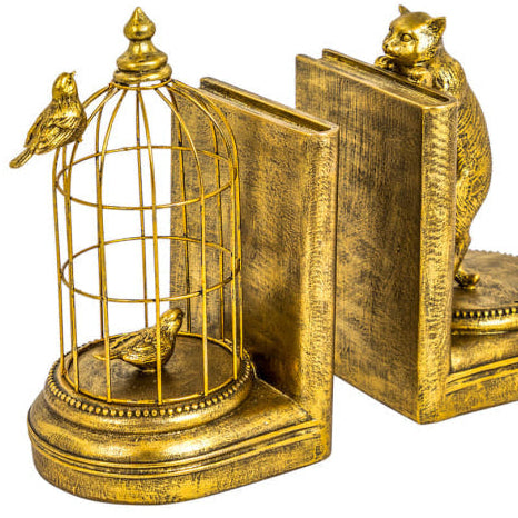 Curious Cat Bookends