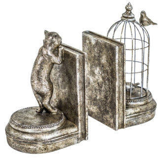 Curious Cat Bookends