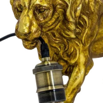 Prowling Lion Table Lamp
