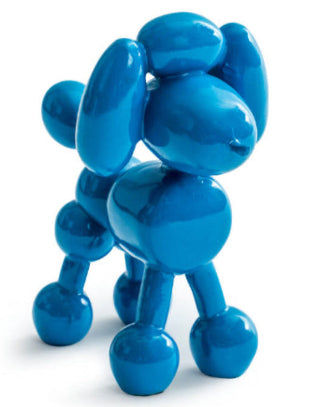 Decorative Blue Balloon Poodle Figure